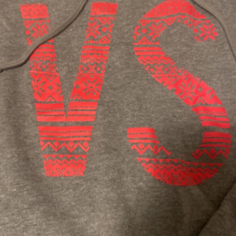 Victoria secret grey and red hoodie size medium - Picture 3 of 5